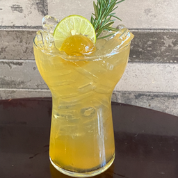 น้ำผึ้งมะนาวโซดาเจลลี่น้ำผึ้ง (เย็น)