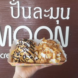 ปังวิปครีม+คอนเฟลค ราดคาราเมล