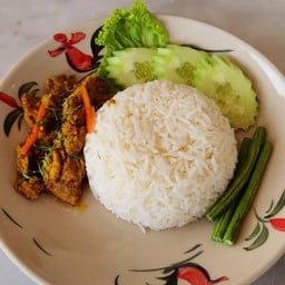 ข้าวคั่วกลิ้งหมู