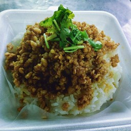 หมูสับหวานราดข้าว