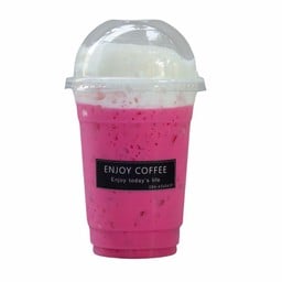 นมเย็น(สีชมพู) เย็น Iced Pink Milk
