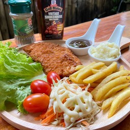 สเต็กไก่กรอบ