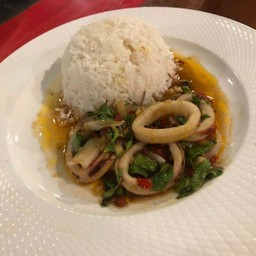 Squid And Basil Rice
