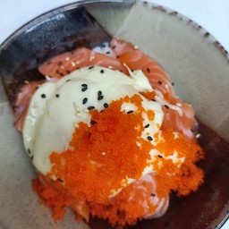 ข้าวแซลมอนชีสดิป