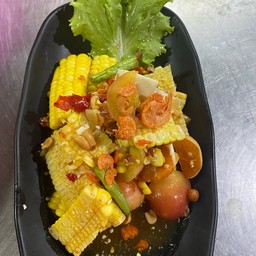 ตำข้าวโพดไข่เค็ม