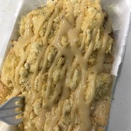 Pork Floss Toast with Milk