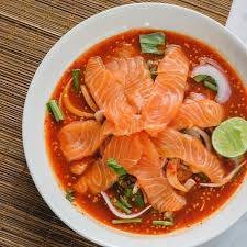 ยำแซ่บปลาร้าแซลมอน