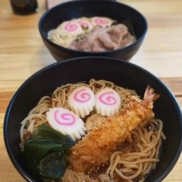 ราเมงโชยุกุ้งทอด