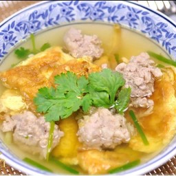 ต้มจืดไข่น้ำ(ไก่สับ)