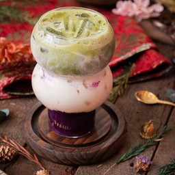 มัทฉะลาเต้ มันม่วง