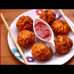 Chicken momos fried 6 pcs