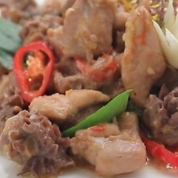 ข้าว-ไก่สับผัดกะปิ(ไข่ดาว)