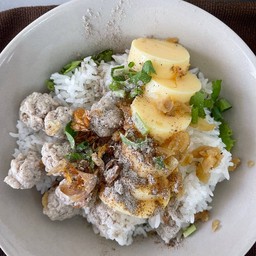 ข้าวต้มหมูเพิ่มเต้าหู้
