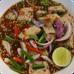 ตำแซ่บปลาร้าหมูยออุบล