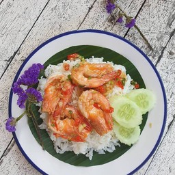 ข้าวกุ้งผัดพริกเกลือ