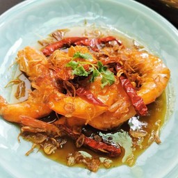 กุ้งราดซอสมะขาม