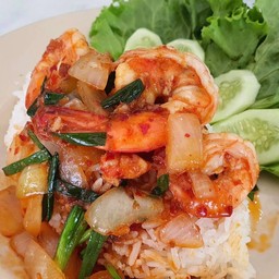 ข้าวราดผัดพริกเผา