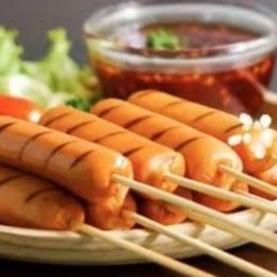 ไส้กรอกหมูล้วน ไม่ผสมแป้ง หนังกรอบ อร่อยกำลังดี