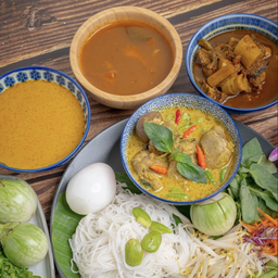 [Promotion][ลดพิเศษ] ชุดรวมขนมจีน 4 น้ำยาราชาขนมจีน จากราคาปกติ 255 บาท เหลือเพียง 189 บาท