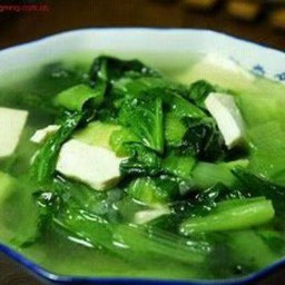 青菜豆腐汤   ซุปผักกาดเต้าหู้