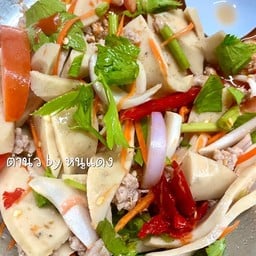 ยำหมูยอ+หมูสับ