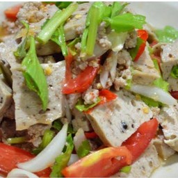 ยำหมูยอหมูสับ