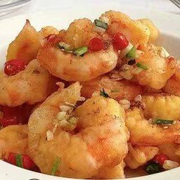椒盐虾仁  กุ้งทอดพริกเกลือ