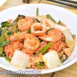 สุกี้แห้งกุ้ง