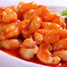 糖醋虾仁  กุ้งเปรี้ยวหวาน