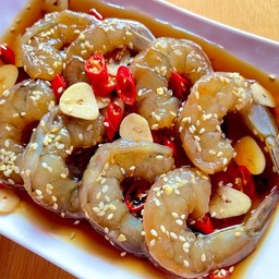 กุ้งดองซีอิ๊ว + น้ำจิ้มรสเด็ด