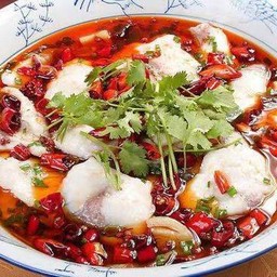 水煮海鲈鱼片  ปลากระพงเสฉวน