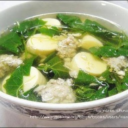 แกงจืดตำลึงเต้าหูหมูสับ