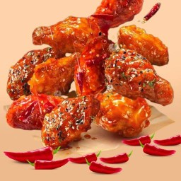 ไก่ทอดเกาหลี ซอส7รส โฮมเมด