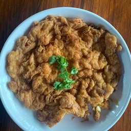 ไข่เจียวกุ้งสับ(เป็นกับข้าว)