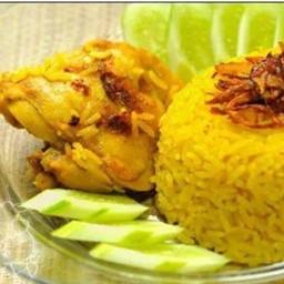 ข้าวหมกไก่+น้ำซุป