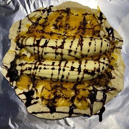 ฝอยทอง + กล้วยช็อคโกแลตนม