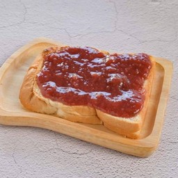 ปังเนย+แยมสตรอเบอรี่สด