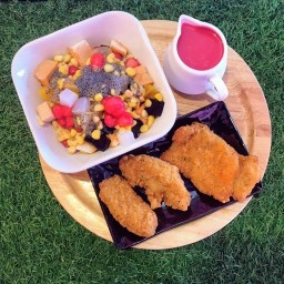 ขนมหวาน ปังเย็น ของทอด น้ำ up to me