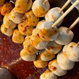 พฤกษ์ลูกชิ้นหม้อไฟ สาขา 9 ( น้ำจิ้มรสเด็ด ) ตลาดลุงเกียรติ พุทธมณฑลสาย 2