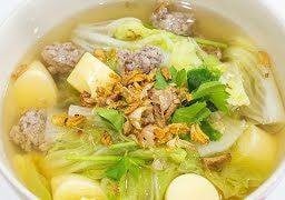ต้มจืดผักกาดขาวหมูสับ