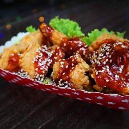 ลุงแว่นไก่กรอบซอสเกาหลี