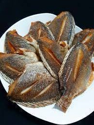 ปลานิลแดดเดียวทอด