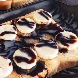 ปังเนย+กล้วยหอมช้อคโก้