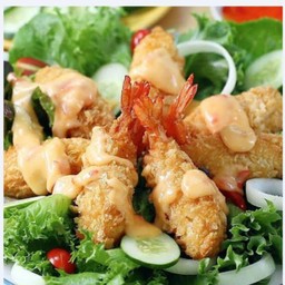 กุ้งเทมปุระ 6 ชิ้น + ฟรีน้ำจิ้ม