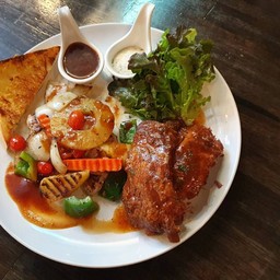 Combo 4 - บาร์บีคิวสเต๊กหมูกับซี่โครงหมูตุ๋น