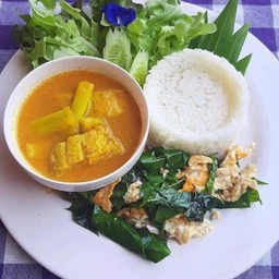 เซ็ตแกงส้มปลากะพงออดิบ+ใบเหลียง