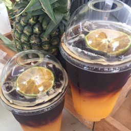 อเมกาโน่ส้มสด