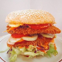 ดับเบิลเบอร์เกอร์ ไก่กรอบ