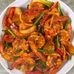 ข้าวราดพริกเผากุ้ง