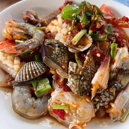 ตำเหลาทะเลสดสะเดิดน้ำปลาร้า